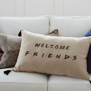 NEW Welcome Friends Pillow from Pottery Barn